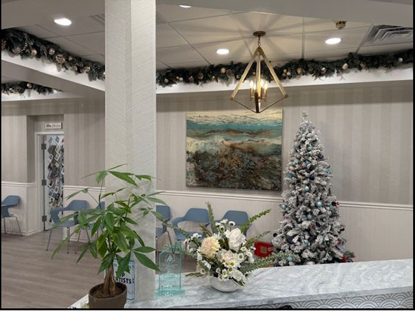 Office reception view